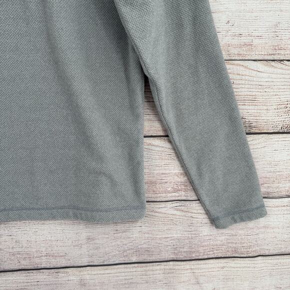 The North Face Textured Cap Rock 1/4 Zip Fleece Pullover Men's Size S Gray - Picture 14 of 14